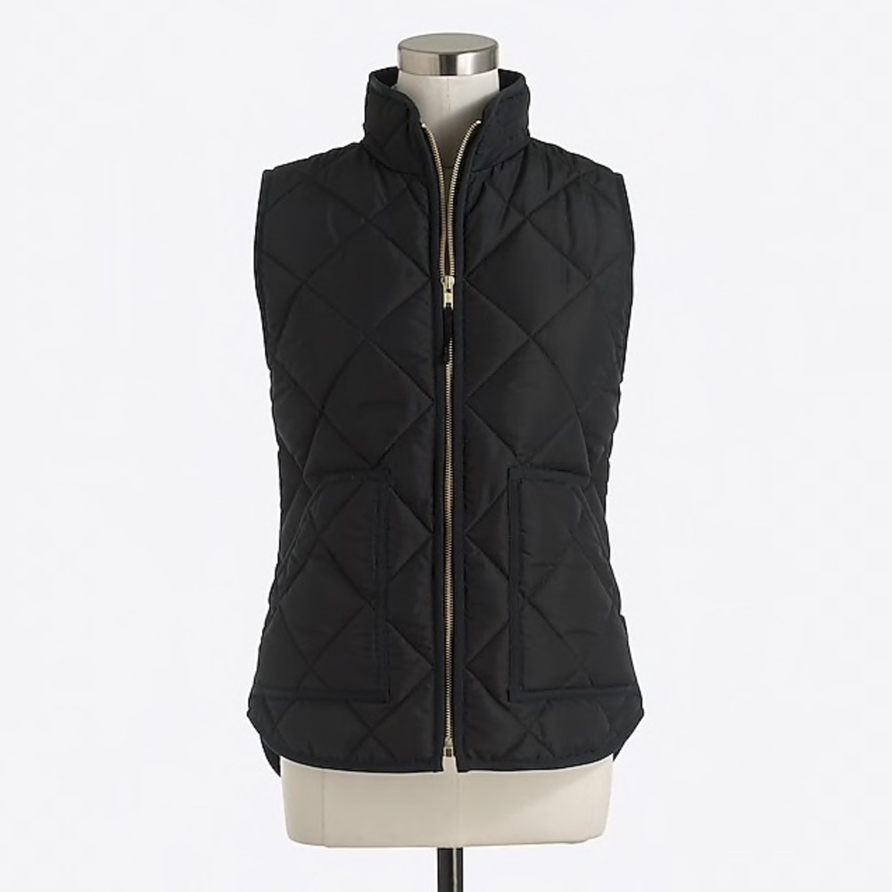 J.Crew Quilted Puffer Vest - Black size XL